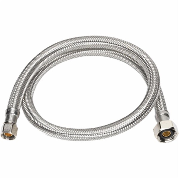 303 Products 0.375 In. Flare X 0.5 In. Female Pipe X 12 In. Stainless Steel Faucet Supply Line 210937 - main